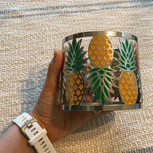 Bath & Bodyworks Candle Holder - Pineapple Design